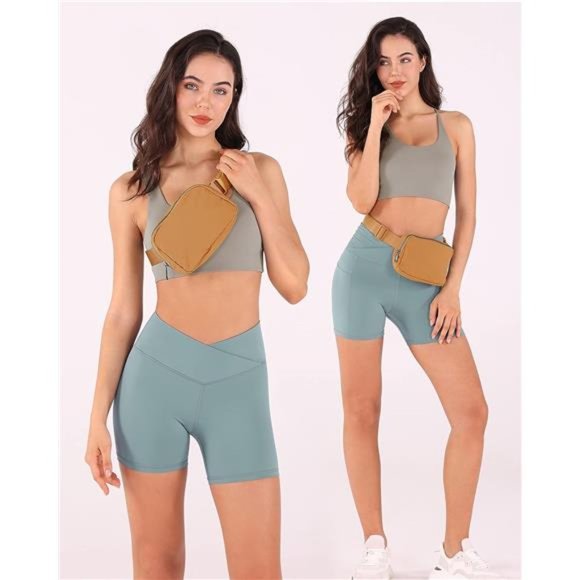 Unisex Mini Belt Bag with Adjustable Strap Small Waist Pouch for Workout Running - Picture 4 of 6